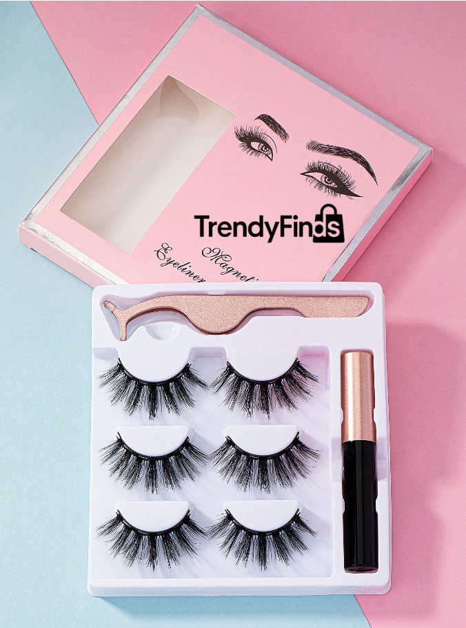 Pestañas Magnéticas reutilizables (Pack 3 pares)