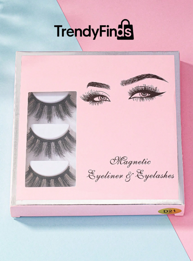 Pestañas Magnéticas reutilizables (Pack 3 pares)