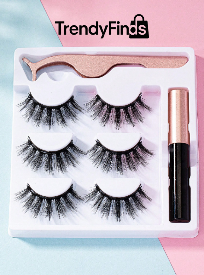 Pestañas Magnéticas reutilizables (Pack 3 pares)